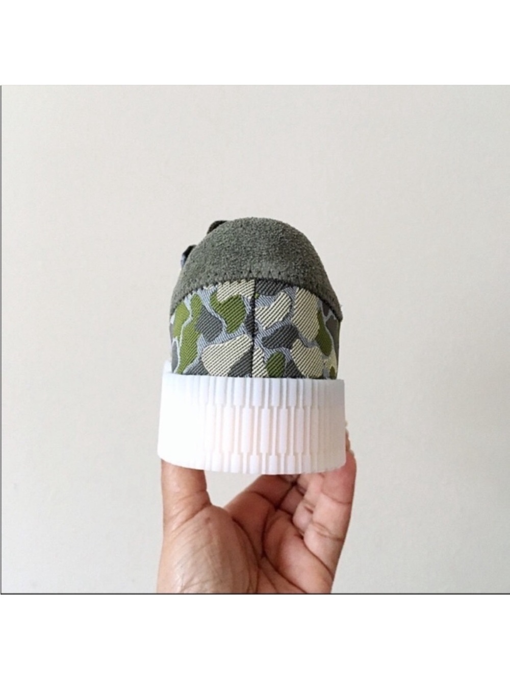Adidas SambaRose Olive Camo Women’s Sneakers Camouflage Low-Top Sneakers - Picture 6 of 7